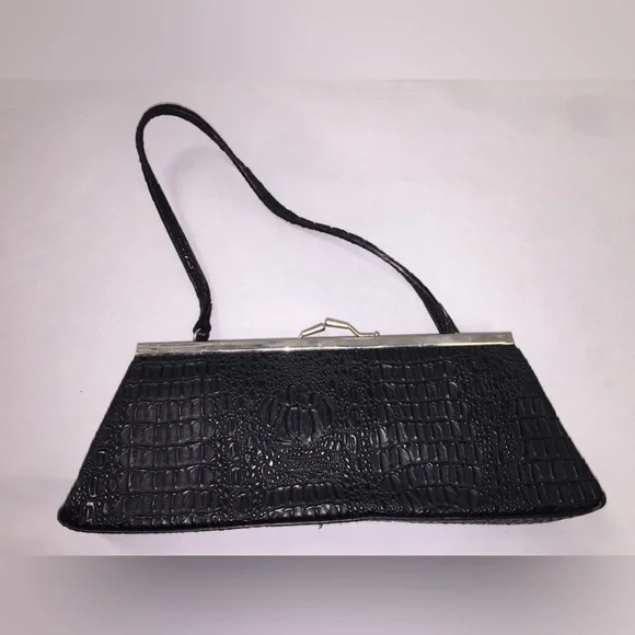Black Alligator Clutch - Picture 2 of 2